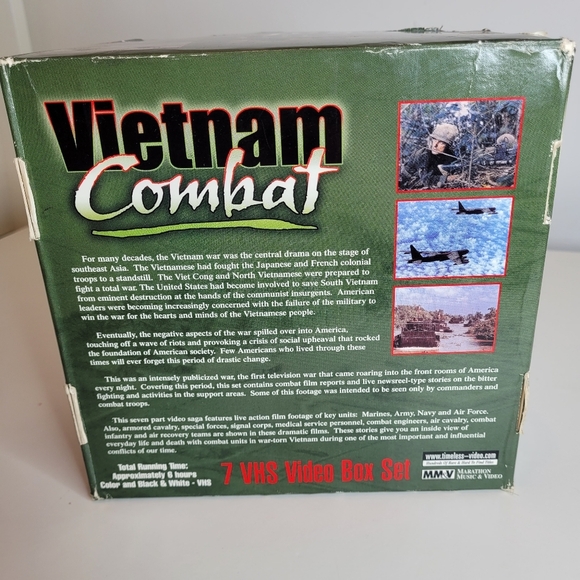 Vietnam Combat 7 VHS Video Box Set 1999, #37963 - Picture 3 of 6